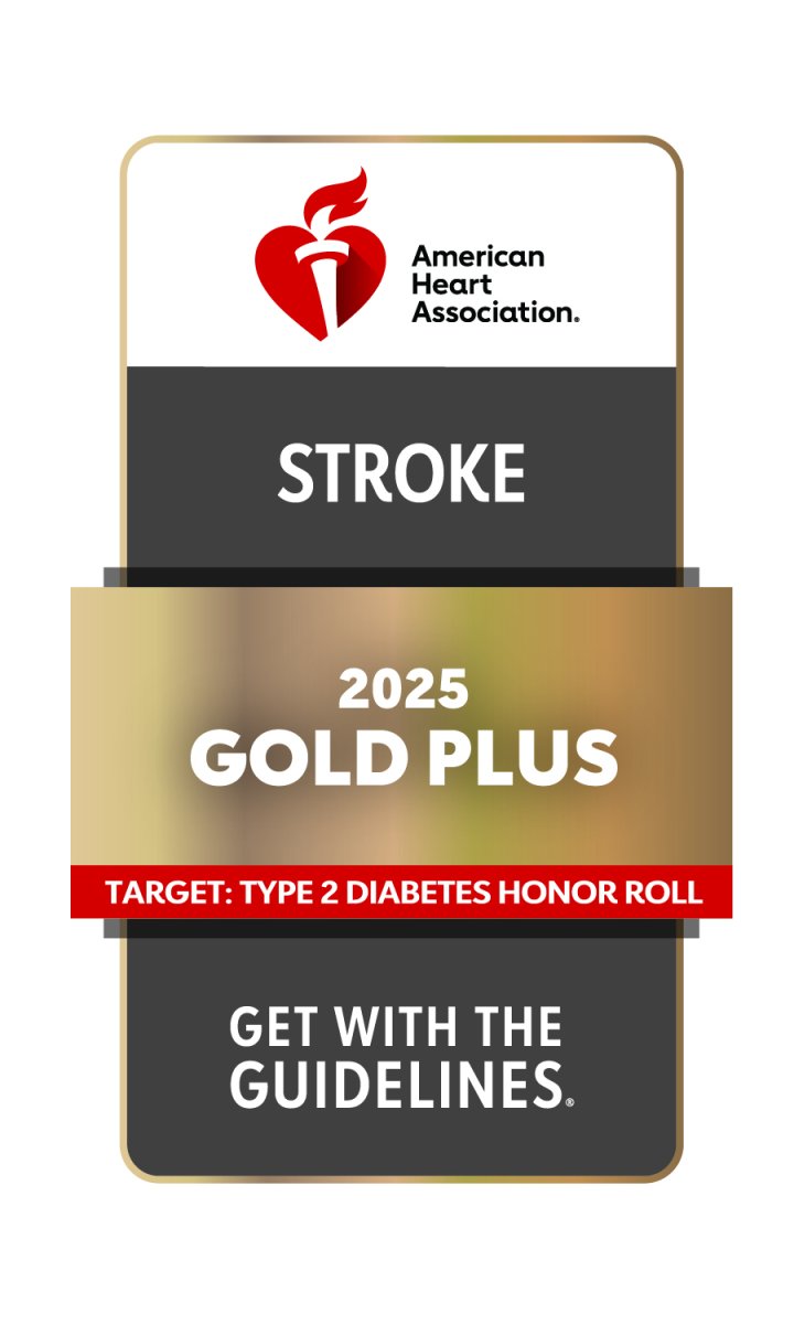 Get with the guidelines stroke gold plus badge