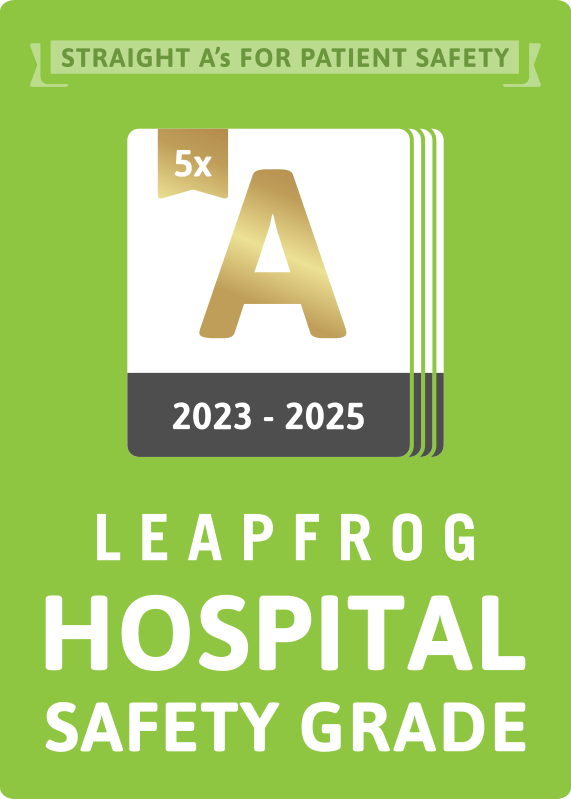 Leapfrog hospital safety grade badge