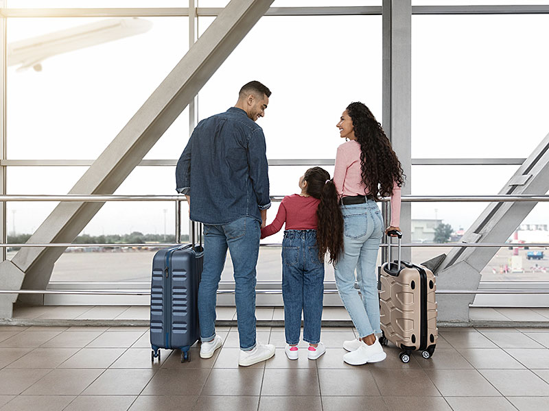 family travel airport