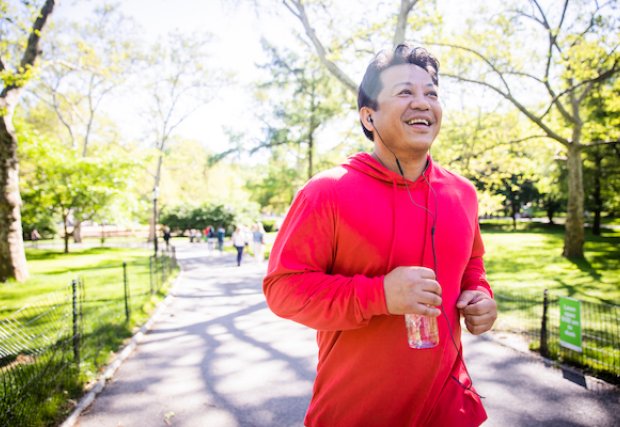 Man walking in the park